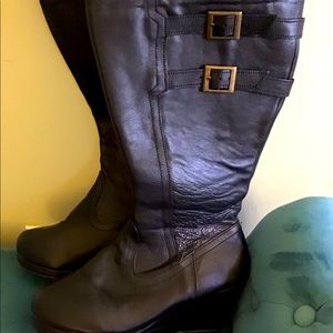 Bebe black boots size 11